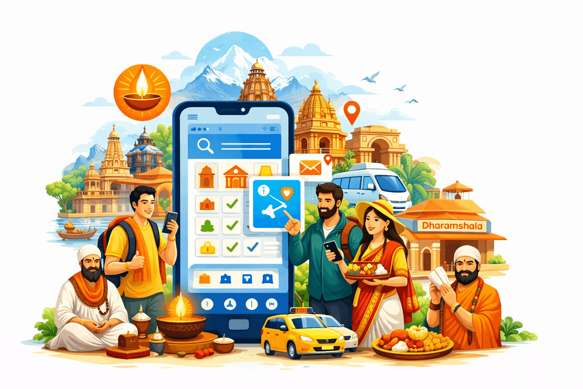 Go India app for spiritual travel